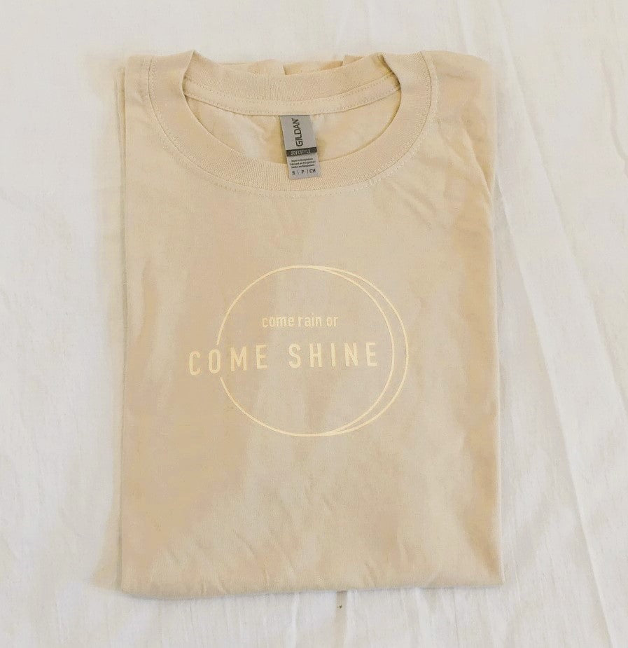Come Shine T-Shirt Beige